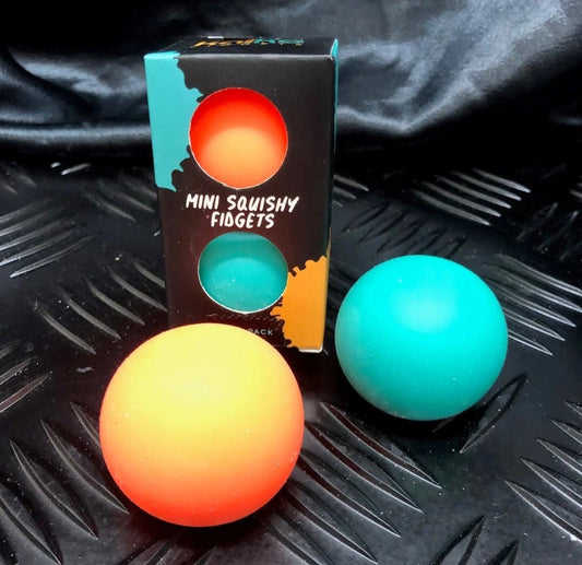 COOMING SOON - Box of 12 - Kaiko Twin pack of Squishy Fidget Balls - Holey Coley